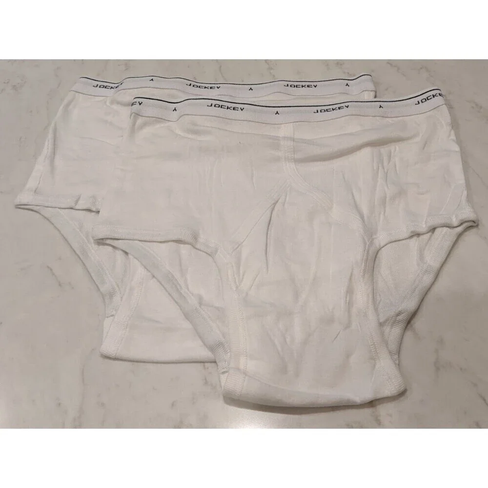 Men's Lot of 2 JOCKEY Vintage NEW Classic Y-Front 100% Cotton Brief Size 38